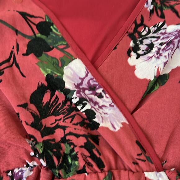 NWT Adam Levine Floral Hi-lo Dress Small 4 6 Wedding Guest Flowy Romantic NEW - Picture 16 of 16